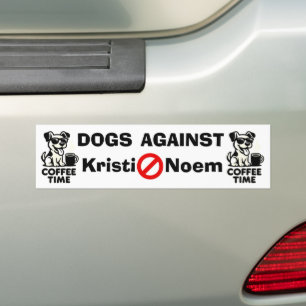 Dogs Against Kristi Noem Bumper Sticker