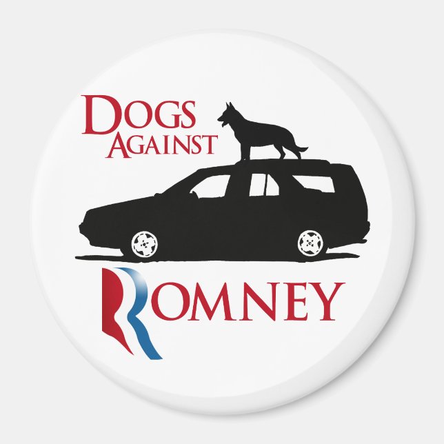 Dogs Against Romney -.png Magnet (Front)