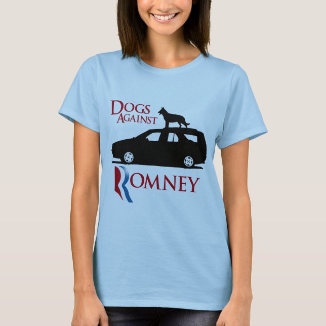 Dogs Against Romney -.png T-Shirt (Front)
