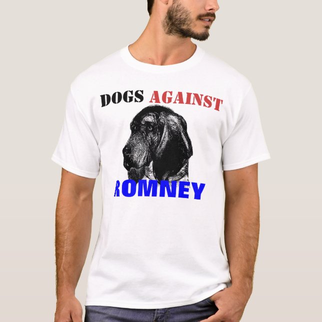 Dogs Against Romney T-Shirt (Front)