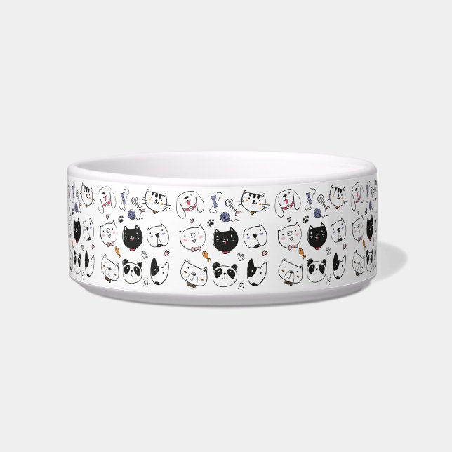 Dogs and Cats  Bowl (Front)