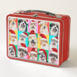 Dogs and Cats with Santa Beard Metal Lunch Box<br><div class="desc">Merry Cuteness! | Avanti,  the Global Humour Brand™ has been entertaining the world with its Feel Good Funny greeting cards for over 40 years. Our characters live life to the fullest and celebrate the humour in everyday life.</div>