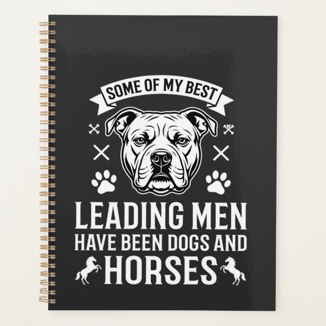 Dogs And Horses Leading Men Planner (Front)