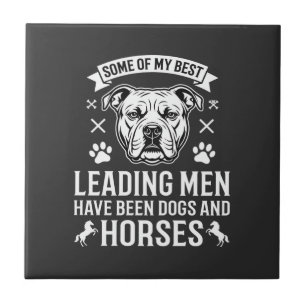 Dogs And Horses Leading Men Tile