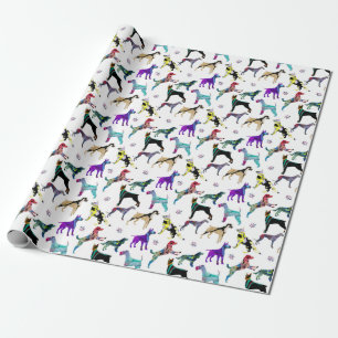 Dogs and Paws Wrapping Paper