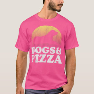 Dogs and Pizza Mens or Womens Dog  T-Shirt