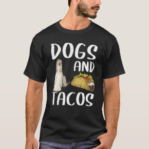 Dogs And Tacos Afghan Hound Mexican Food T-Shirt