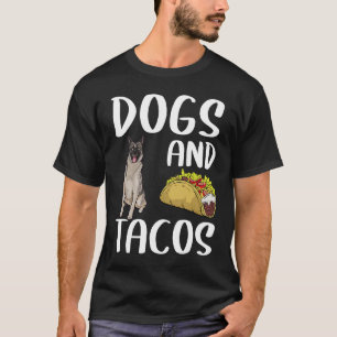 Dogs And Tacos Norwegian Elkhound Mexican Food T-Shirt
