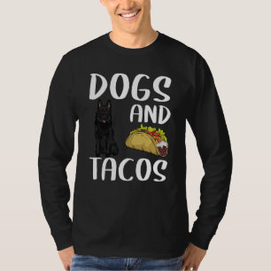 Dogs And Tacos Schipperke Mexican Food T-Shirt