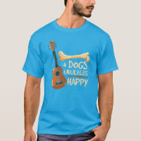 Dogs and Ukulele Makes Me Happy Novelty