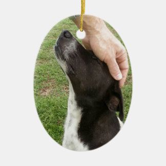 Dog's are a man's best friend! ceramic tree decoration