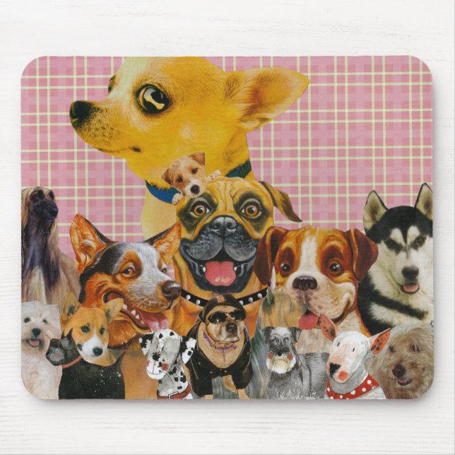 Dogs are Fun Mouse Pad (Front)