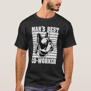 Dogs Are Men's Best Co Worker Dog Pug T-Shirt