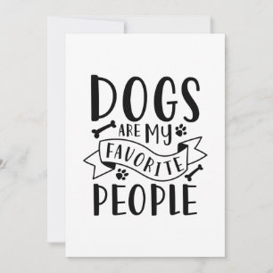 Dogs Are My Favourite People Thank You Card