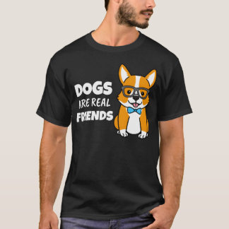 Dogs Are Real Friends boy T-Shirt