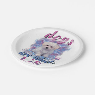 Dogs Are Whole Life Paper Plate