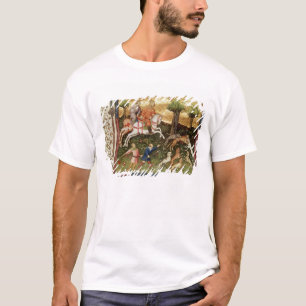 Dogs attacking a leopard, from a book T-Shirt