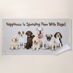 Dogs Beach Towel