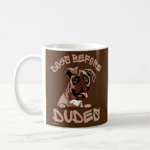 DOGS BEFORE DUDES Olde English Bulldog funny dog Coffee Mug