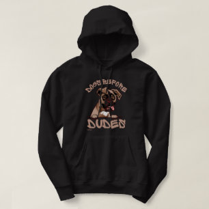 DOGS BEFORE DUDES Olde English Bulldog funny dog Hoodie