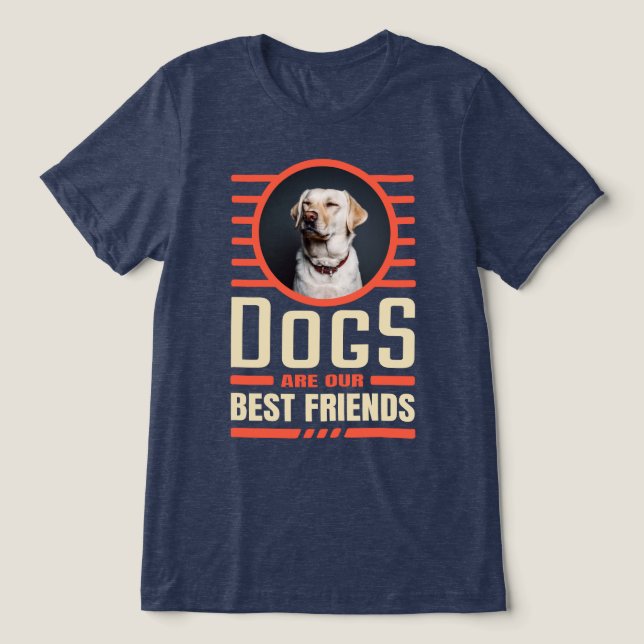 Dogs best friends Tri-Blend shirt (Design Front)