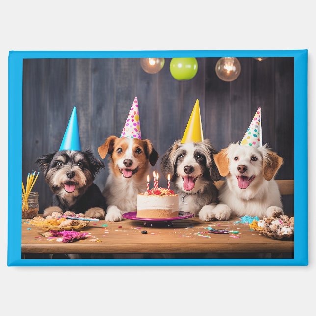 Dogs' Birthday Party Magnet (Front)