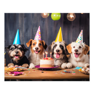 Dogs' Birthday Party Photo Print