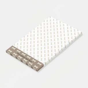 Dog's bone post-it notes