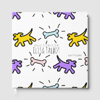 Dogs Bones Graffiti Style Kids Birthday Guest Book
