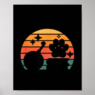 Dogs books and yarn funny crocheting crochet  poster