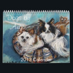 Dogs by Angie 2013 Calendar<br><div class="desc">a whimsical calendar showcasing dog portraits by Angie Ketelhut. Great gift idea for a doglover~sure to bring smiles in 2013!</div>