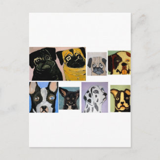 dogs by eric ginsburg postcard