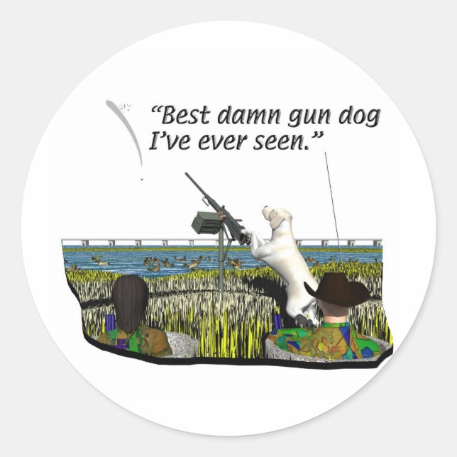 Dogs - Canine - Sporting Breeds Classic Round Sticker (Front)