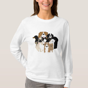 Dogs, Cat, Chicken, Long Sleeve Shirt