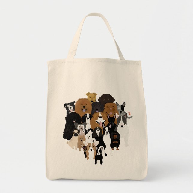 Dogs, Cat, Chicken Tote Bag (Front)