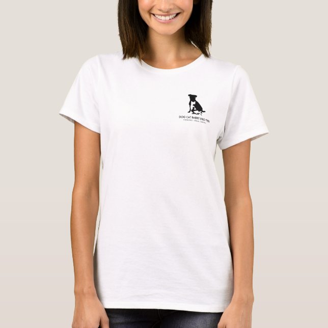 Dogs cats bird fish Services Veterinarian T-Shirt (Front)