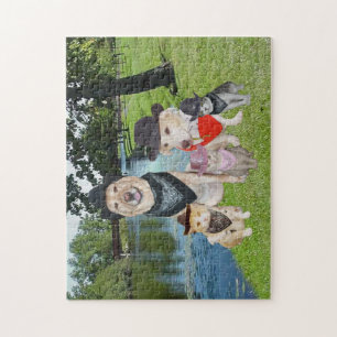 Dogs & Cats in Cowboy Hats Jigsaw Puzzle