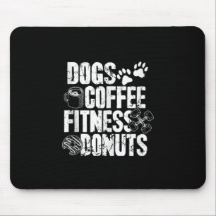 Dogs Coffee Ness Doughnuts Gym Foodie Workout Ness Mouse Pad