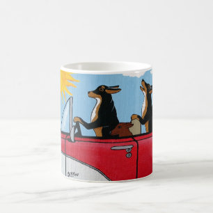 Dogs Cruising Coffee Mug