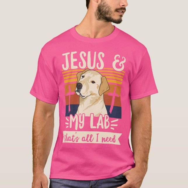 Dogs Design For A Yellow Labrador Retriever Owner T-Shirt (Front)