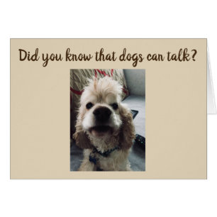 DOGS DO TALK...THEY SAY **MERRY CHRISTMAS**