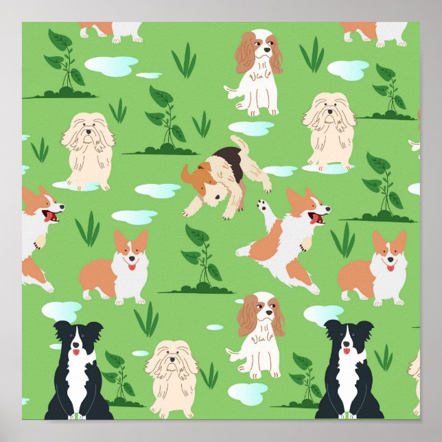 Dogs Doodle Poster (Front)