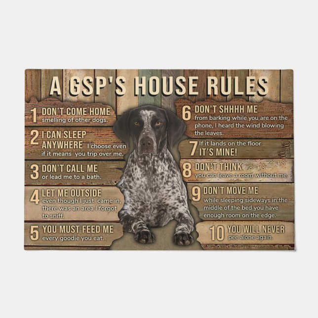 Dogs Doormat, Funny Doormat, Funny Housewarming Doormat (Front)