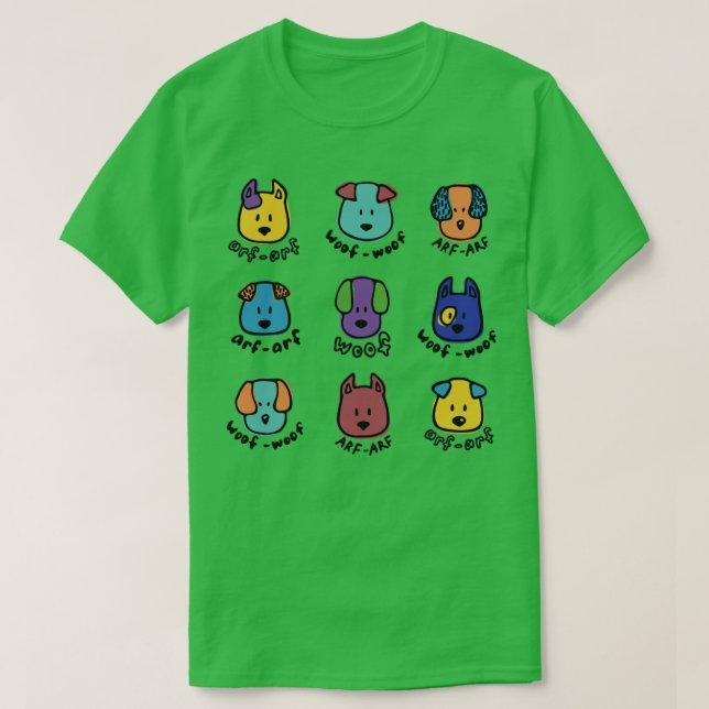 Dogs Faces1 T-Shirt (Design Front)