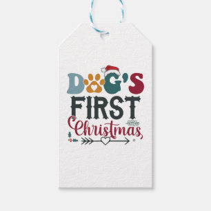 Dog's First Christmas Gift Tags