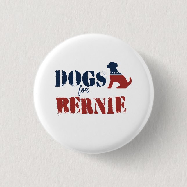 Dogs for Bernie 3 Cm Round Badge (Front)