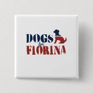 Dogs for Carly Fiorina 15 Cm Square Badge