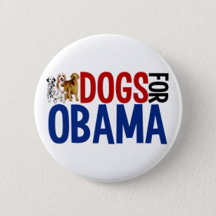 Dogs for Obama 6 Cm Round Badge
