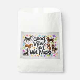 Dogs, Good Vibes and Wet Noses Playful doodles Favour Bags