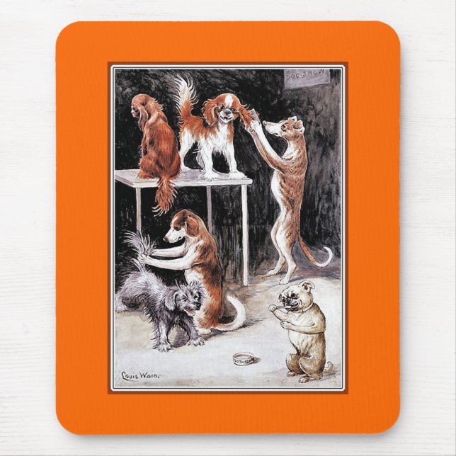 Dogs Grooming Dogs Mouse Pad (Front)